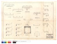 藏品(正,平面圖、原木箱涵及駁坎正面圖(內,外側)、原木箱涵斷面圖)的圖片