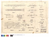 藏品(蓋板箱涵正,平,正剖,剖面圖、鐵絲圍籬正視,窨井詳細圖、場地道路,場地舖設,場地盲溝路面,盲溝斷面圖、自用道路級配砂石舖設斷面圖、原有灌溉溝填土夯實,A,B灌溉溝改道平均斷面圖、R.C.高壓暗管斷面圖)的圖片