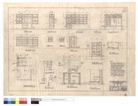 藏品(門,窗圖、衛生配置平面圖、詳圖、剖面圖、壁櫥正面圖)的圖片