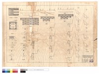 藏品(側面縱斷面圖、立面圖、正面接頭、平面圖、背面接頭,詳細圖、單支部份)的圖片
