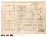 藏品(平,正,背,左右側面圖、,基礎平面,屋頂結構配置平面圖、C1S、F1、B1~B3beam、版配筋剖面圖、S1、窗、A-A~B-B剖面)的圖片