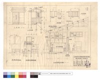 藏品(廁所立,平,斷面圖、濾水槽及貯水槽立,斷面詳細圖、無雙窗詳細、丁丁,B-B斷面圖(浴室廚房))的圖片