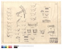 藏品(平面圖、蓋版詳圖、D-D~A-A、剖面圖、進,出水口斷面圖、材料表、版涵)的圖片