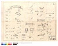 藏品(平面圖、蓋版詳圖、D-D~A-A、剖面圖、進,出水口斷面圖、材料表、版涵、斷面圖)的圖片