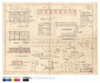 藏品(平面圖、基礎,屋頂結構平面圖、正背,右側立面圖、粉刷明細表、自來水管升位,配置圖,