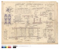 藏品(詳圖、D4D5及D6,D7門詳圖、B1~B4,T梁標準剖面、版鋼筋明細表、B-B,A-A剖面圖、0.5B,50寬1B墻基,C2柱子及F2詳細圖、小便搗擺磨石子隔板、CS1,