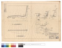 藏品(漿砌卵石牆面平面,立視,斷面圖、護欄詳細圖)的圖片