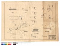 藏品(地形平面,平面圖、駁坎展開,缺口展開圖、A-A,斷面,斷面圖、A-A~D-D)的圖片