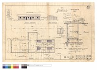 藏品(門,窗圖、FRONT ELEVATION,SIDE ELEVATION、PLAN、室內照明設備示意圖、A-A SECTION)的圖片