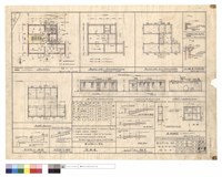 藏品(PLAN,SOUTH,NORTH,WEST-ELEVATION、PLAN OF FOUNDATION,PLAN OF R.C STRUCTCRE、正背面R.C-WALL處,山墻處防水設施、ROOF PLAN,天花板