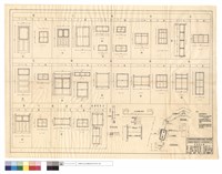 藏品(第九,第十道班房、佳陽養路段、養路段宿舍、樘木剖視圖、屋脊交叉詳圖、固地拉筋設備)的圖片