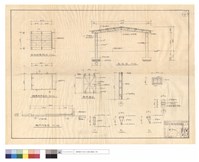 藏品(鋼架結構平,剖面圖、調漆間平面圖、鐵門平面,詳圖、T,P1,P2)的圖片