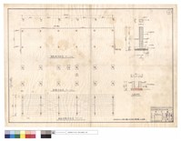 藏品(氣乾棚平面圖、基礎,屋架結構平面圖、F、水溝詳圖)的圖片