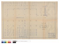 藏品(氣乾棚平面圖、基礎,屋架結構平面圖、F、水溝詳圖)的圖片