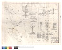 藏品(位置圖、隔間支柱補強詳圖、桁條地檻之接頭、水平梁接頭詳圖、外墻柱子加強、屋架結構圖、門,窗圖、双開百葉窗)的圖片