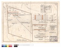 藏品(整地及圍墻平面圖、空心磚圍墻正,剖面圖、基礎平面圖、配筋剖面圖、盲溝剖面圖、整地示意圖)的圖片