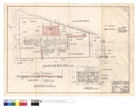 藏品(混凝土清水P.C.路面变更增加平面圖、停車場兼籃球場剖面圖、鉄管門詳圖,F1)的圖片