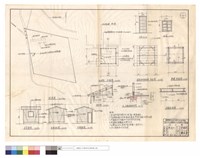 藏品(位置圖、地磅房平,正背面,右,左側面圖、屋架及桁條結構,基礎平面圖、屋架圖、F1外墻及基礎,外墻筋詳圖)的圖片