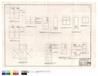 藏品(四稜守衛站,車庫,餐廳廚房浴室,倉庫,油庫平面圖)的圖片