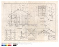 藏品(剖面圖、基礎平面圖、屋頂,結構平面圖、F1C1圖、門窗圖、基地挖土斷面圖、詳圖)的圖片