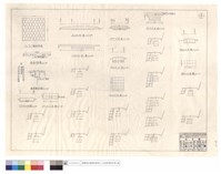 藏品(鐵絲網籠、橫溝平,斷面圖、平,正面圖)的圖片