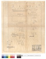 藏品(平,正面圖、邊溝鑽挖斷面略圖、架設鉄絲網籠)的圖片
