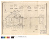 藏品(塑鋼門,窗、左,右側面,背,正,平面圖、A-A斷面圖)的圖片