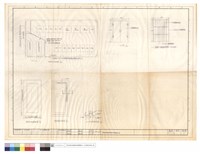 藏品(發电机室平面圖、發电机机座平面圖、机座剖面平面圖、a-a剖面及配筋、SD門、SDI通氣不锈鋼柵窗)的圖片