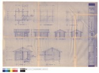 藏品(小木屋平面、立面、剖面圖)的圖片