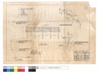 藏品(施工位置略圖、正面示意圖、打樁編柵植草撒種子斷面圖)的圖片