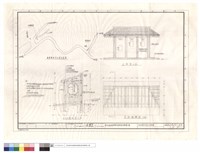 藏品(新建電話亭位置示意圖、A-A剖面圖、正面圖、平面結構圖)的圖片
