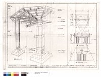 藏品(結構透視圖、木工教室洗手台平面、立面圖)的圖片
