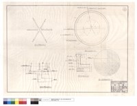 藏品(噴水池,噴管平,斷面圖、噴水池基礎鋼筋配置圖)的圖片