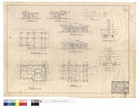 藏品(左,右側面,平,後,正面圖、基礎及地梁圖、梁版圖、地梁圖、F1,F2基礎及C2柱圖)的圖片