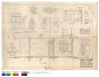 藏品(門,窗詳細圖、C4柱,F3及C3詳圖、A-A剖面圖、水電配置圖、衣橱正面及平面圖)的圖片
