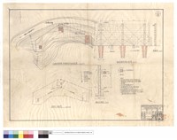 藏品(炸藥,雷管庫,管理員室等平面配置圖、照明燈平面圖、鉄刺網圍墻正,側面圖、鉄門柱詳圖)的圖片