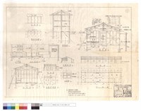藏品(厠所正,平,剖面圖、浴厨室A-A剖,剖面,正,平面,左側面圖、窗明細、剖,正,平面圖)的圖片