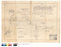 藏品(圍墻位置圖、正,平,剖面圖、駁坎,舖級配砂石,配筋剖面)的圖片