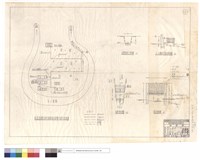 藏品(林森溪檢查站與苗圃給水設備.水源平面示意略圖、A-A攔砂埧及蓄水池,水管埋設挖土斷面詳圖、蓄水池詳細圖)的圖片