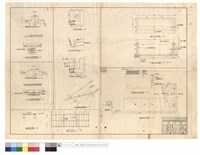 藏品(涵管修改詳圖,新建涵管平面圖、進水口正,斷面圖,出水口斷面圖、匯水池平,剖面圖,蓋板斷面,匯水池蓋板、原有過濾池剖面圖、支管綫配置平面圖)的圖片