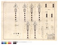藏品(右,左,雙轉彎標誌改製,油漆、護欄埋立圖、護欄碑石,公里碑,側面圖)的圖片