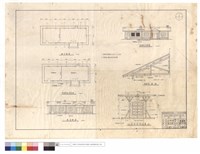 藏品(原,改善後平,正面圖、原屋架詳圖、窗加固詳細圖)的圖片