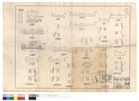 藏品(涵管埋設樁號、B-B,A-A剖面圖、平,正面圖、橫斷面圖、施工說明圖)的圖片