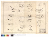 藏品(護坡,駁坎設計標準圖、正面圖、1:3:6PC水溝施工標準圖、護欄設計圖、平面圖)的圖片