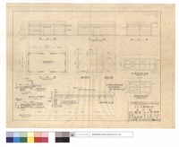 藏品(平面,背,正,側立面圖、基礎,過梁平面、玻璃拉窗,牆梁鋼筋之詳細)的圖片