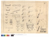 藏品(涵管出水口排水溝、平,正面圖、斷面圖、開炸岩石及改修水道平面圖、改移水道平均斷面、開炸岩石)的圖片