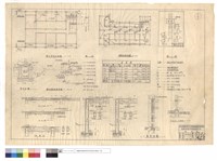 藏品(衛生設俻,電氣配置平面圖、窨井,衛生設備配置詳圖、J1、J2小梁、B1~B3橫梁、大門,窗剖面)的圖片