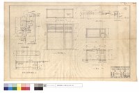 藏品(衛生設俻配置圖、起居室橫槕,壁櫥詳圖、厨房洗菜枱,化糞池)的圖片