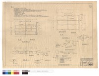 藏品(墻壁結構,屋面構造圖、箱架位置關係圖,箱架,A-A剖面圖、窗撑窗板及壁板說明圖,窗撐,扣,示意圖、屋架墻筋與窗框間浪板示明圖、雨蓬板)的圖片