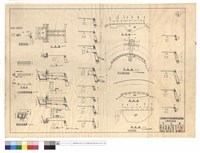 藏品(護欄詳細圖、30公分寬蓋版詳細圖、進出水口剖面圖、平面圖、d,cd',A'B,A-A圖、4K+720駁坎及版涵、2K+480駁坎)的圖片